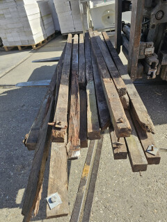 Partij hardhouten, vierkante palen - Foto 2