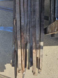 Partij hardhouten, vierkante palen - Foto 3