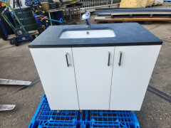 Keukenblok met hardstenen blad - Foto 1