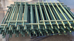 Groen gecoat hekwerk met poort - Foto 7