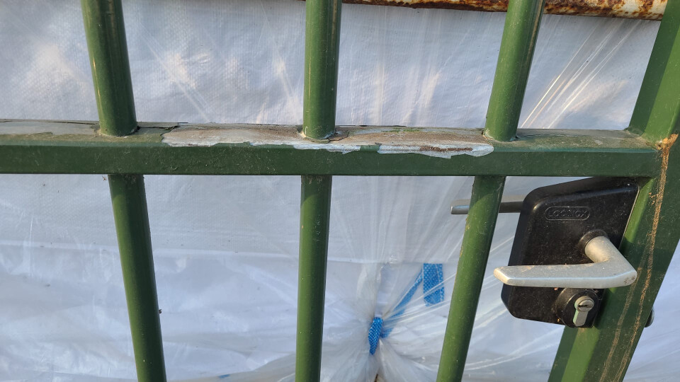 Groen gecoat hekwerk met poort - Foto 8