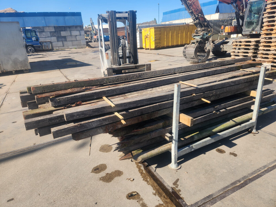 Partij hardhouten, vierkante palen, 70 mm - Foto 4