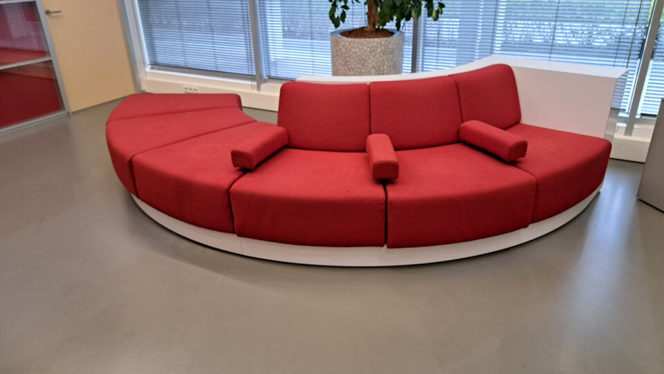 Halfronde 3-zitsbank