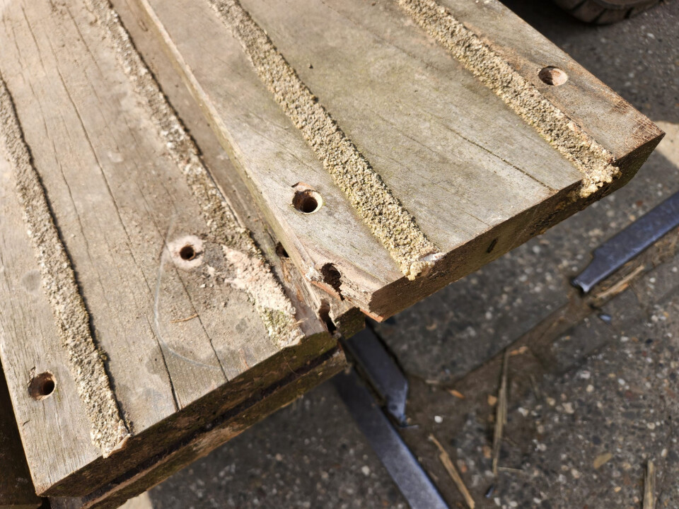 Hardhouten planken met anti-slip 45x185 mm - Foto 3