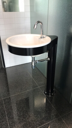 Ronde wastafel compleet met kraan - Foto 1