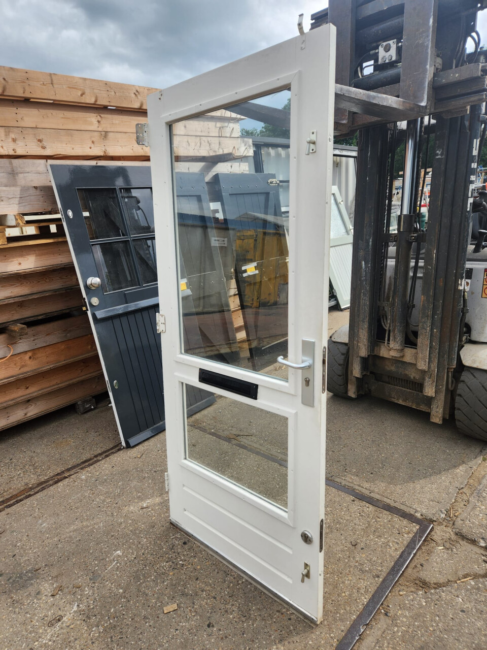 Hardhouten deuren, enkel en dubbel glas - Foto 4