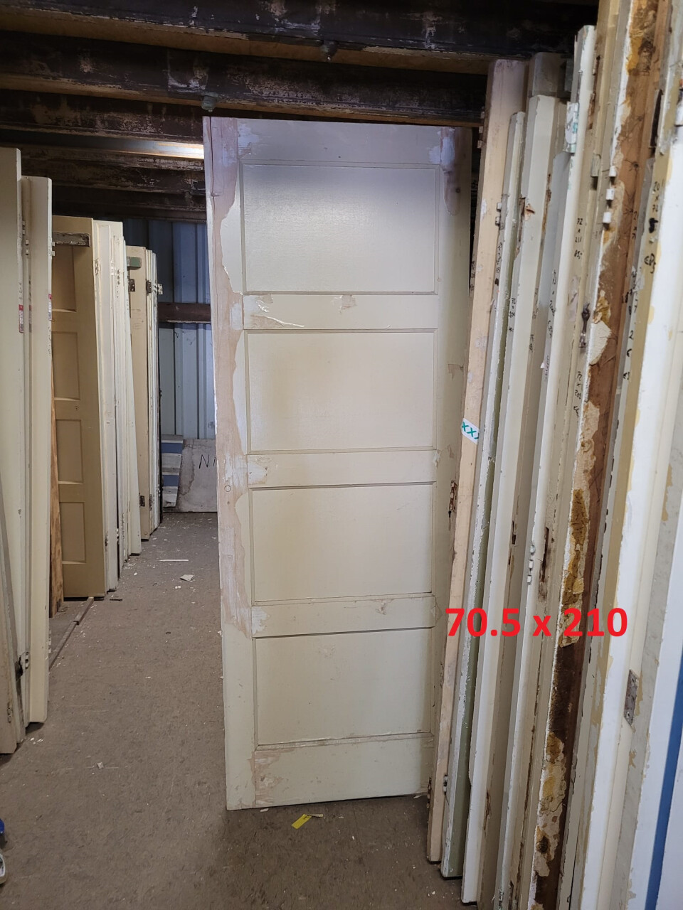 Jaren 30 paneeldeur 70 tot 75 cm breed