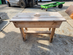 Houten timmermansbankje - Foto 1