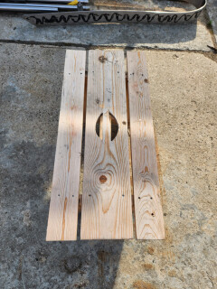 Houten timmermansbankje - Foto 3