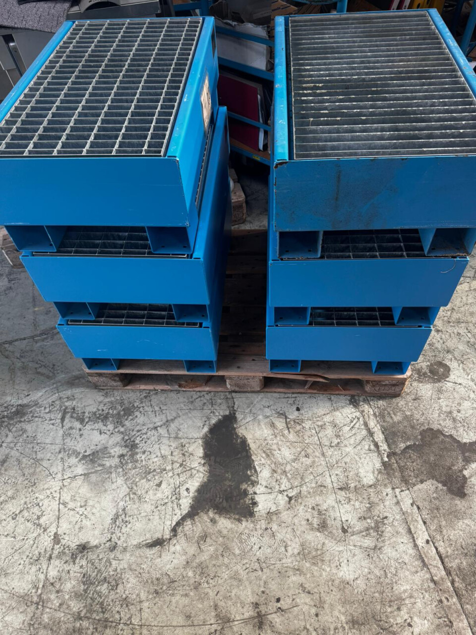 Lekbak van staal / opvangbak Bauer Südlohn AW 60-1/M – 61 liter / 2 vaten - Foto 2