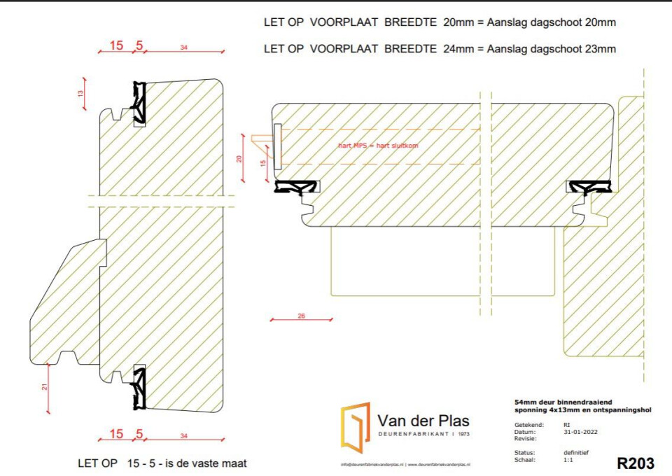 Houten voor- en achterdeuren - Foto 15