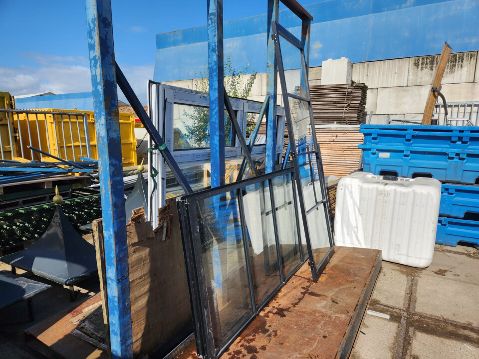 Aluminium binnenwand met 4 vaks glas - Foto 6