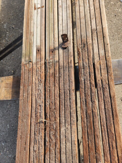Partij hardhouten, vierkante palen, 60, 65 + 70 mm - Foto 4