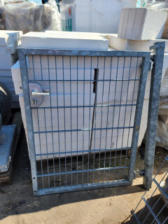 Gegalvaniseerd hekwerk met poort - Foto 3